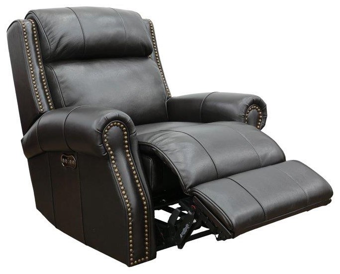 Barcalounger Blair 9PH 3354 5700 87 Blair Powered Recliner With Adjustable Headrest Shoreham Fudge Z R Furniture Recliners